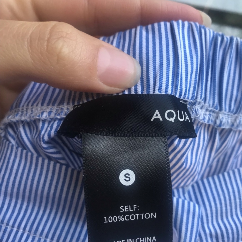 Off the shoulder Aqua top - Picture 3 of 3